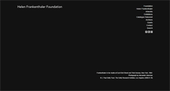 Desktop Screenshot of frankenthalerfoundation.org