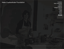 Tablet Screenshot of frankenthalerfoundation.org